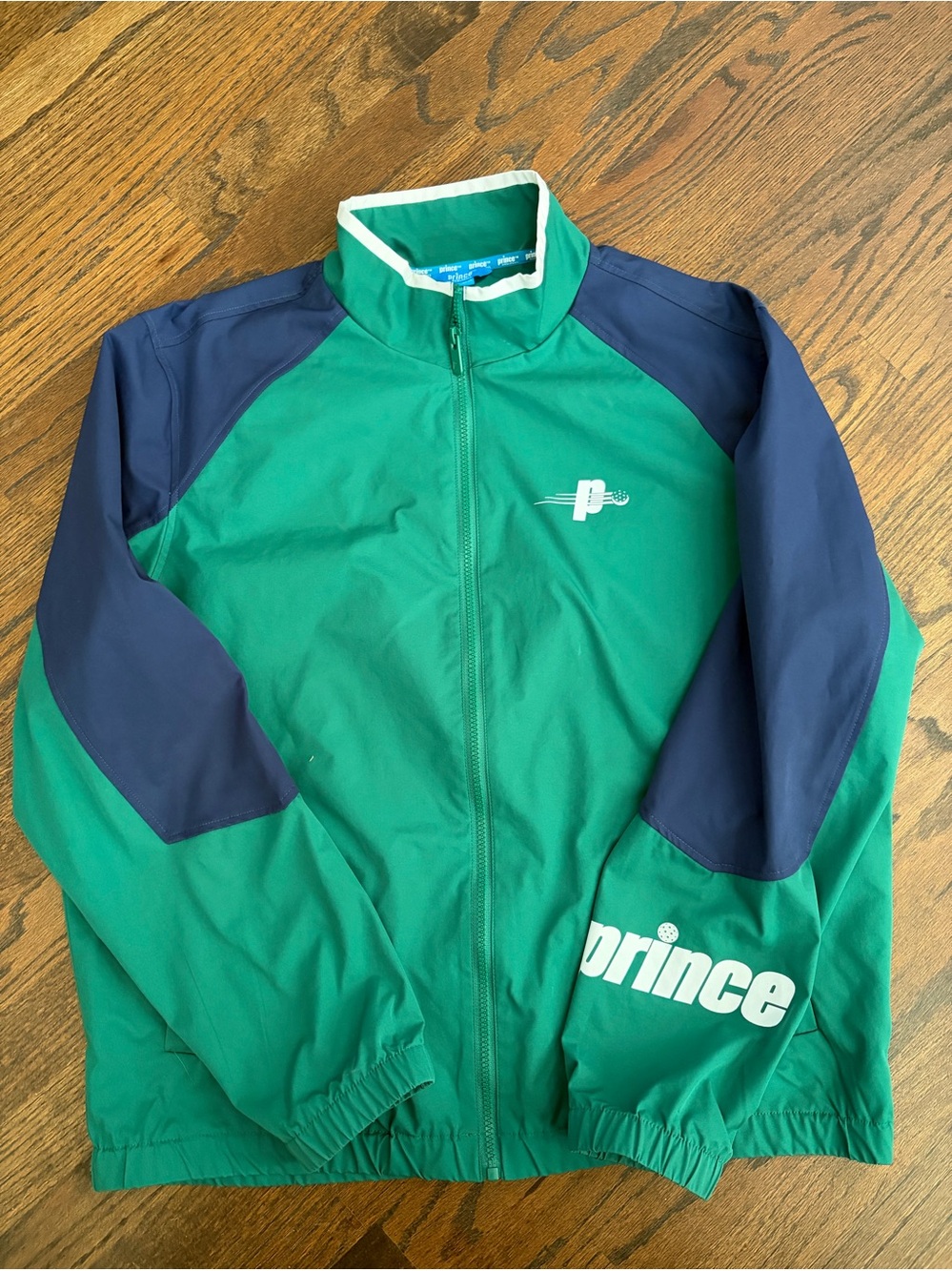 Prince x Target  Green and Navy Pickleball Full-Zip Jacket
Size - Large